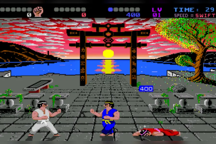 Retro computer games: International Karate + IK+