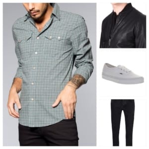 nudiegusten-micro-check-shirt