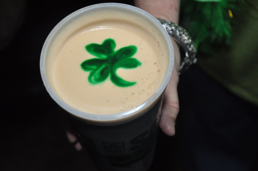 St Patricks Day London 2014 Shamrock Pint