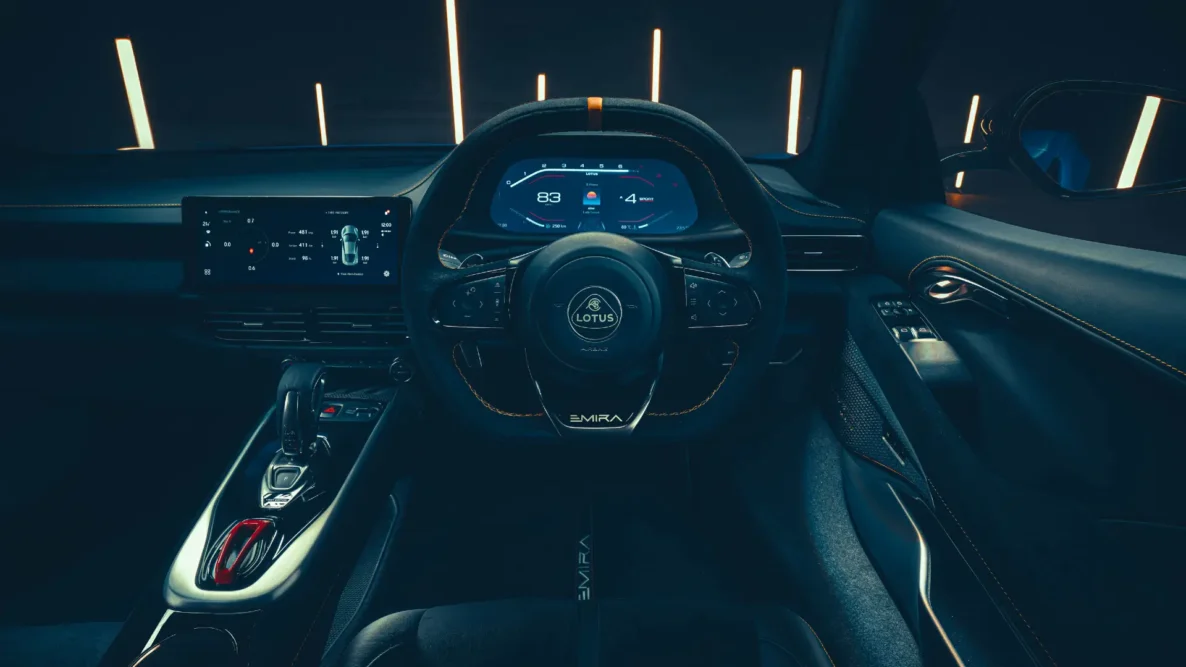 Lotus Emira dashboard