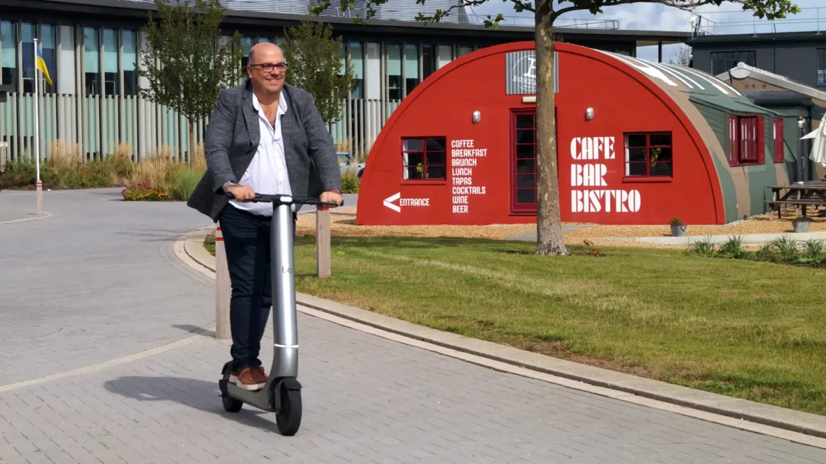 Riding the Bo M E-Scooter