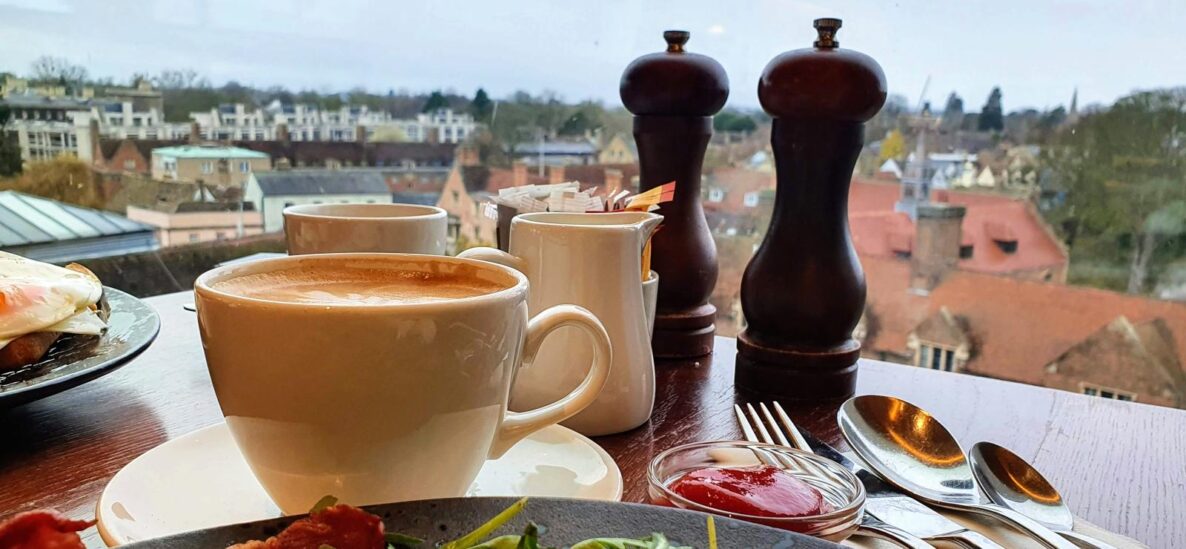 The Varsity Hotel Cambridge Breakfast view