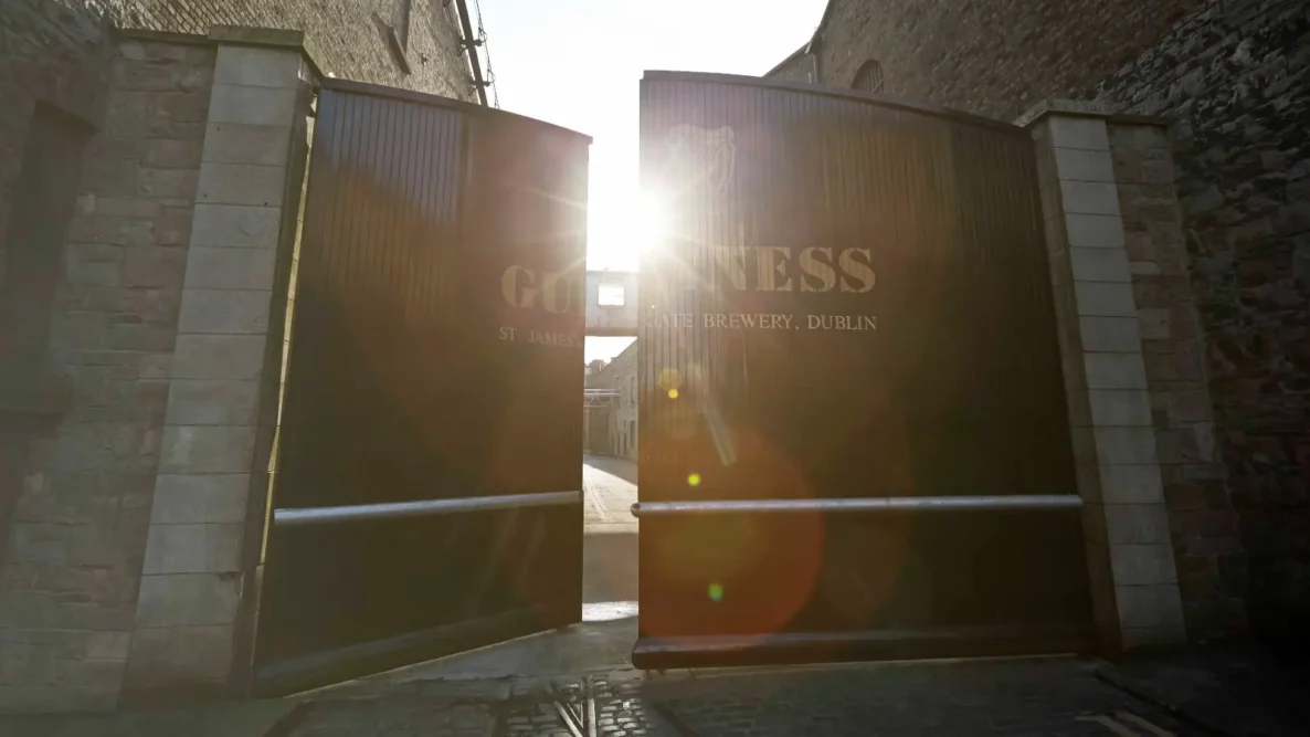 Guinness Brewery Gates where Porter is made