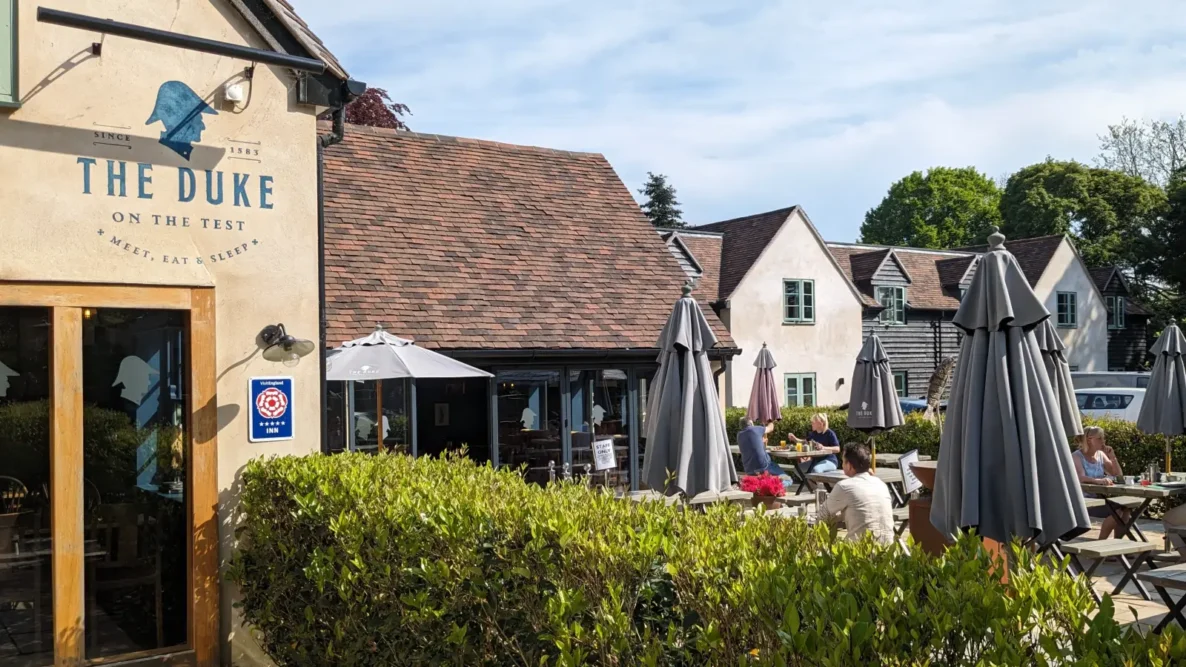 The Duke on The Test Outdoor Dining