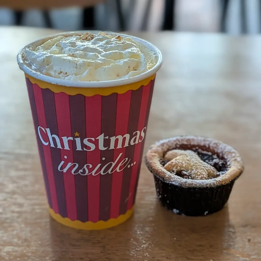 Christmas coffee from Pret