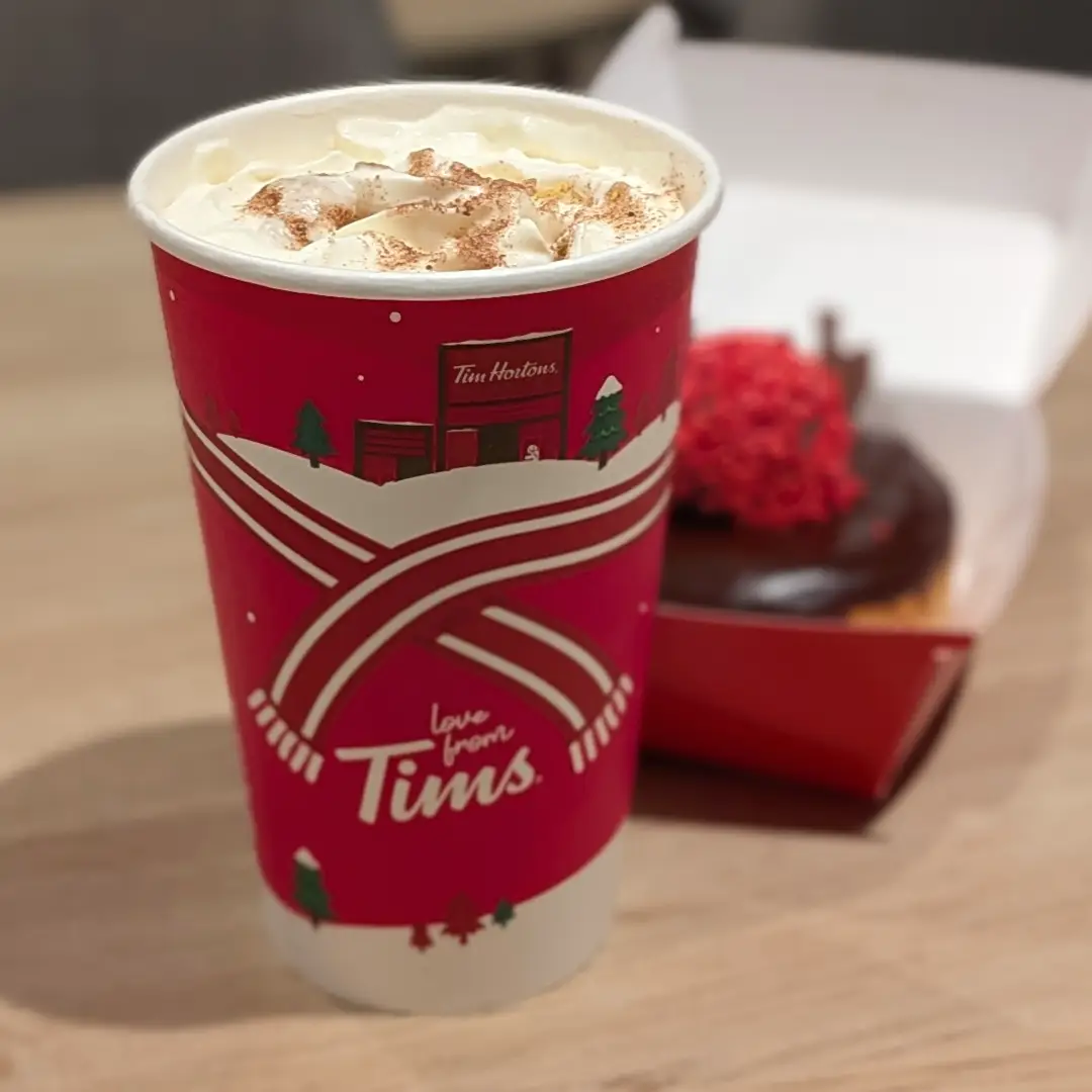 Christmas coffee from Tim Hortons