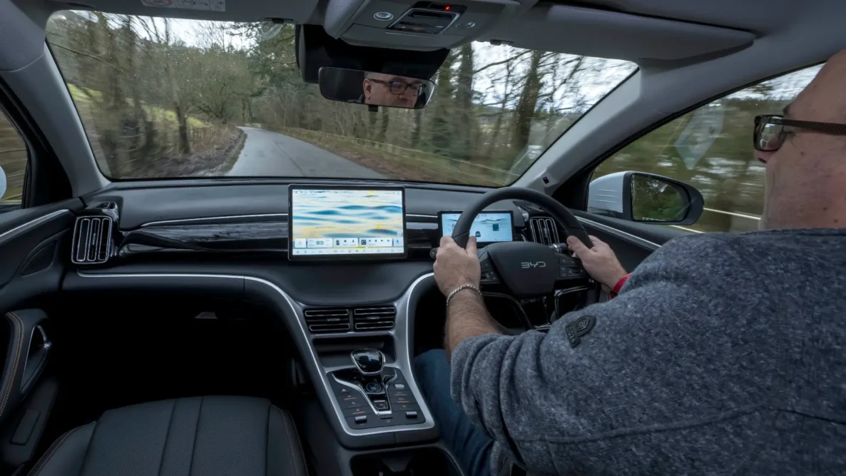 Author Phil Huff driving the BYD Sealion 5 DM-i