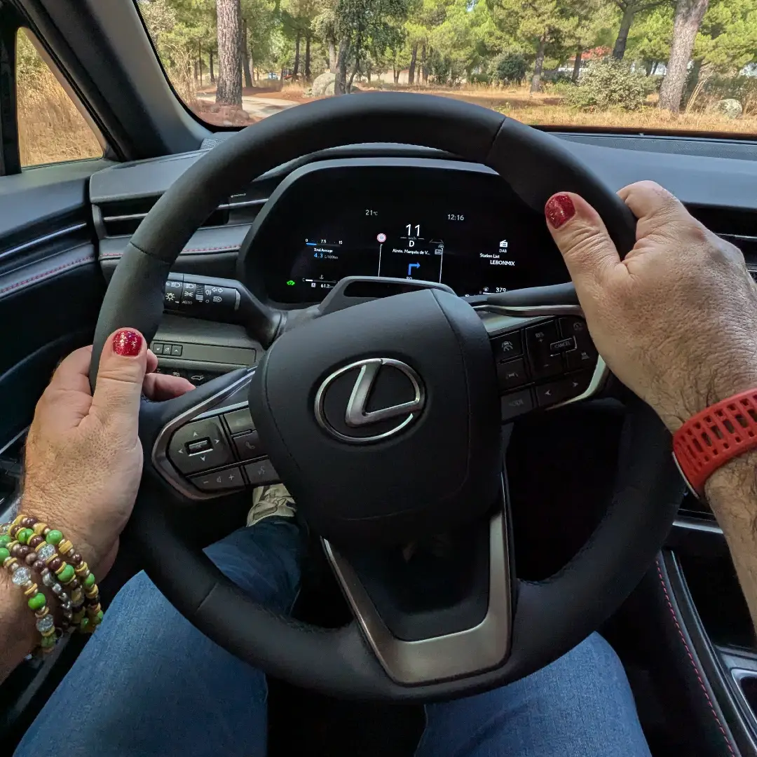 Lexus LBX driven by Phil Huff in Madrid