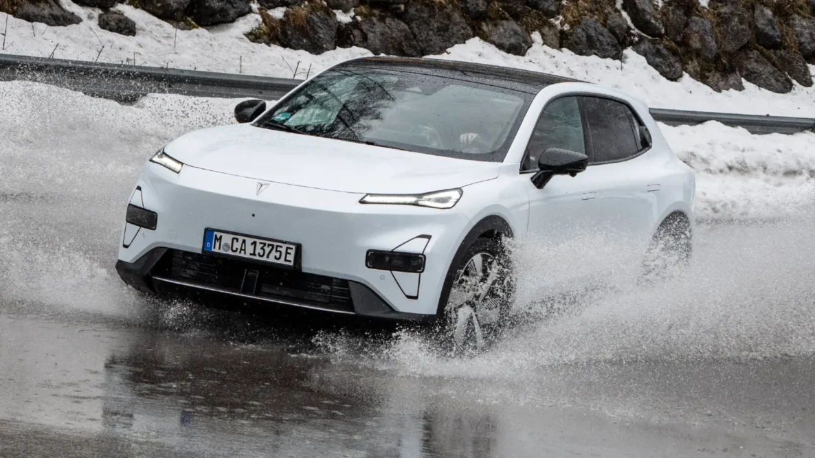 Phil Huff driving the Changan Deepal S05 electric SUV in Austria