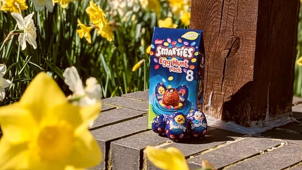Smarties Egg Hunt Pack filled Easter eggs