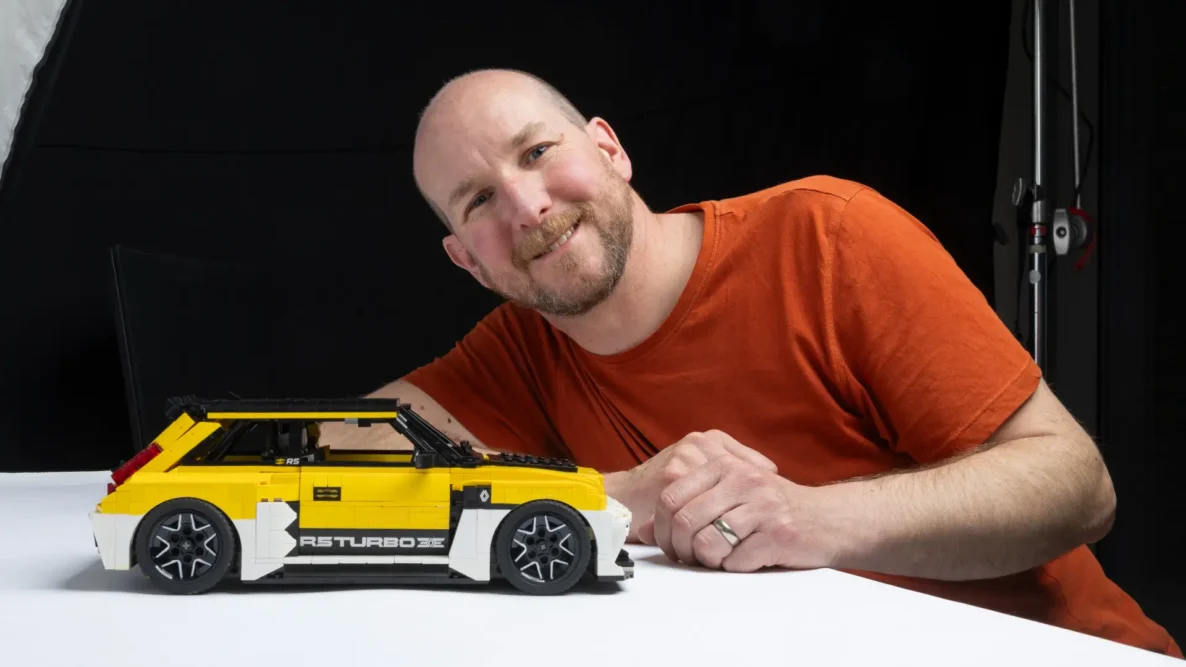 Dave Collins and his Lego Renault 5 Turbo 3E