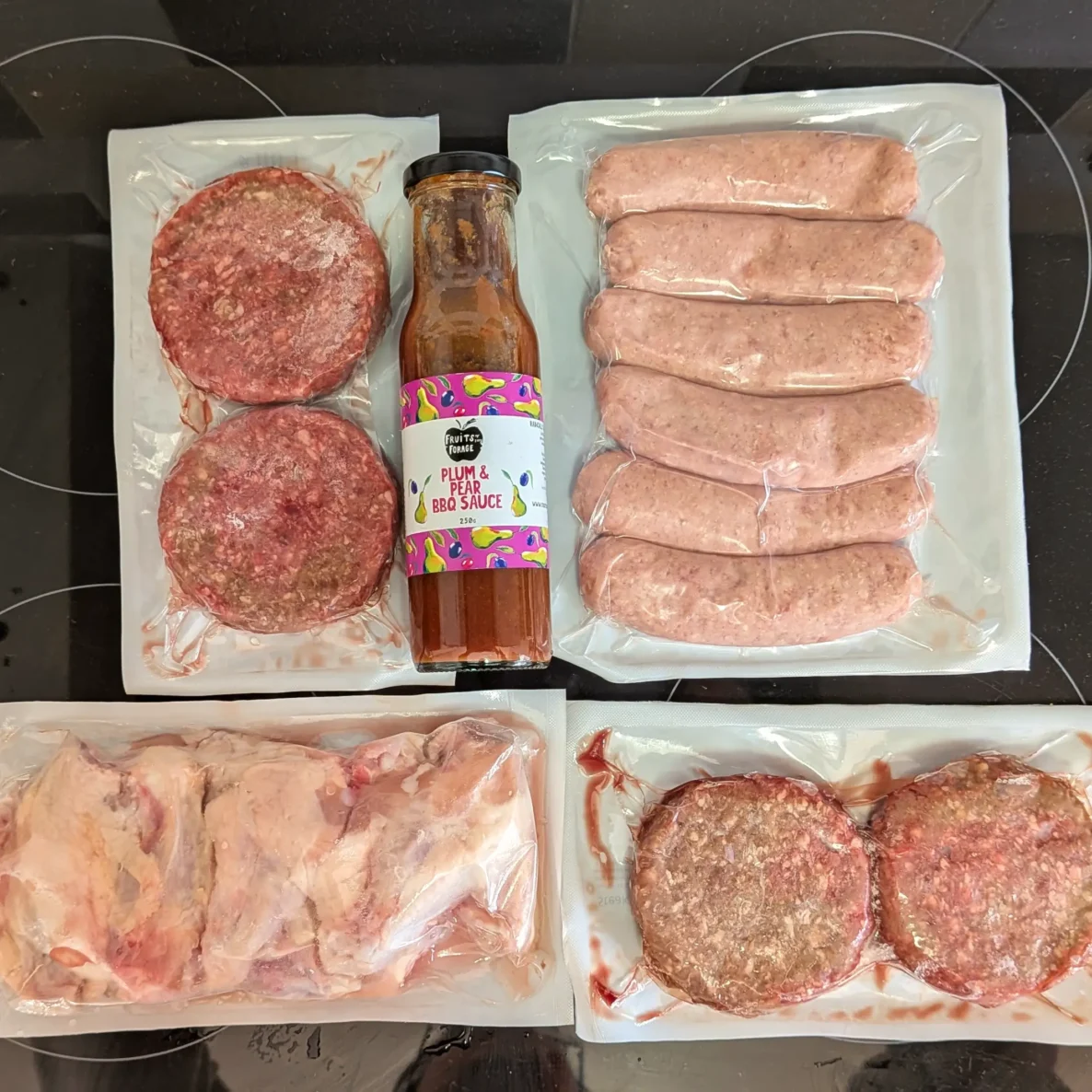Edenmoor BBQ meat boxes in packaging