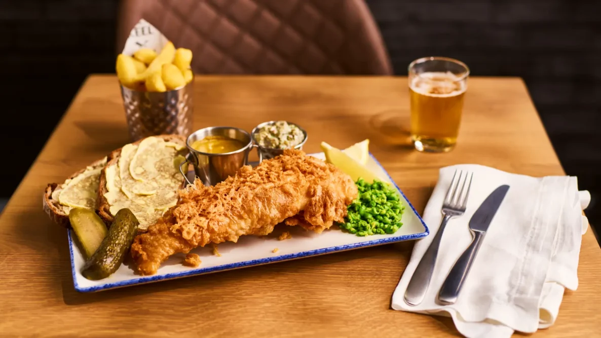Keel & Cow menu pub classic fish and chips