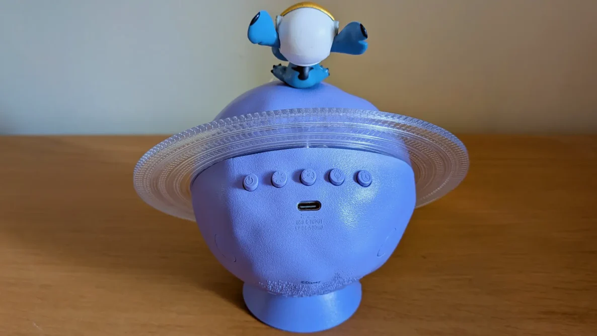 Lilo & Stitch galaxy projection light buttons on unit