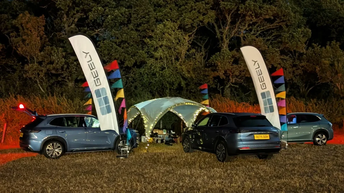 Camping in a Geely