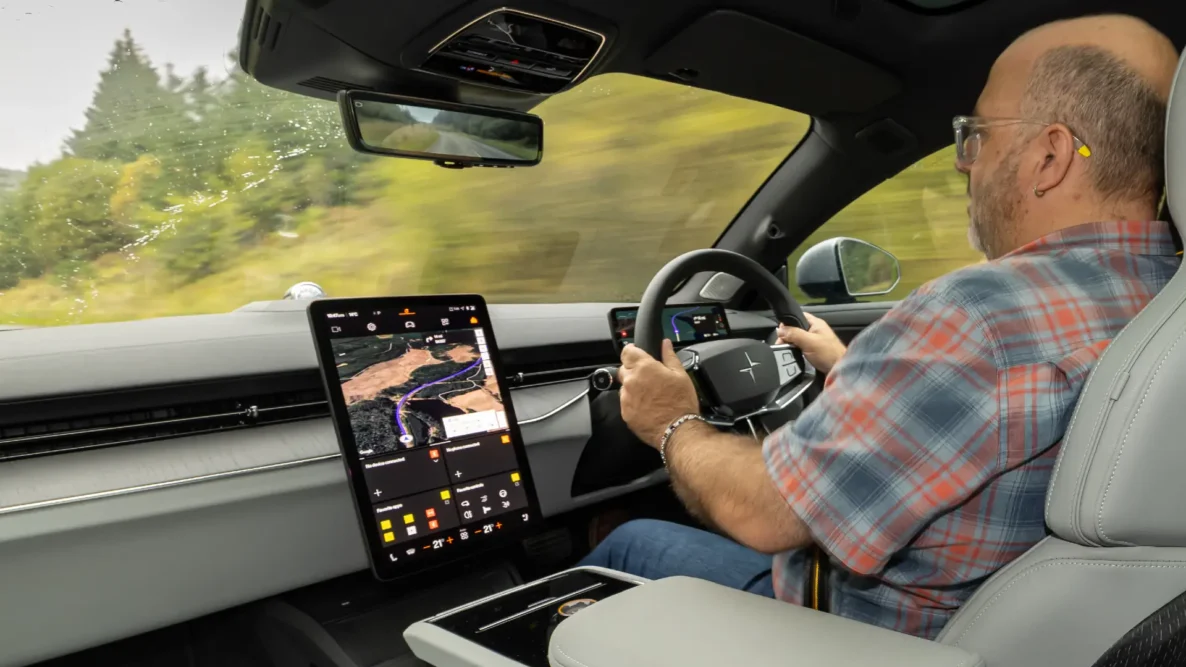 Phil Huff driving the Polestar 5 Dual Motor